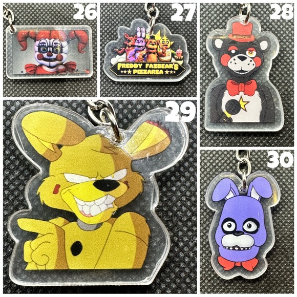Five Nights At Freddy’s KBK Acrylic Keychains - Picture 5 of 10